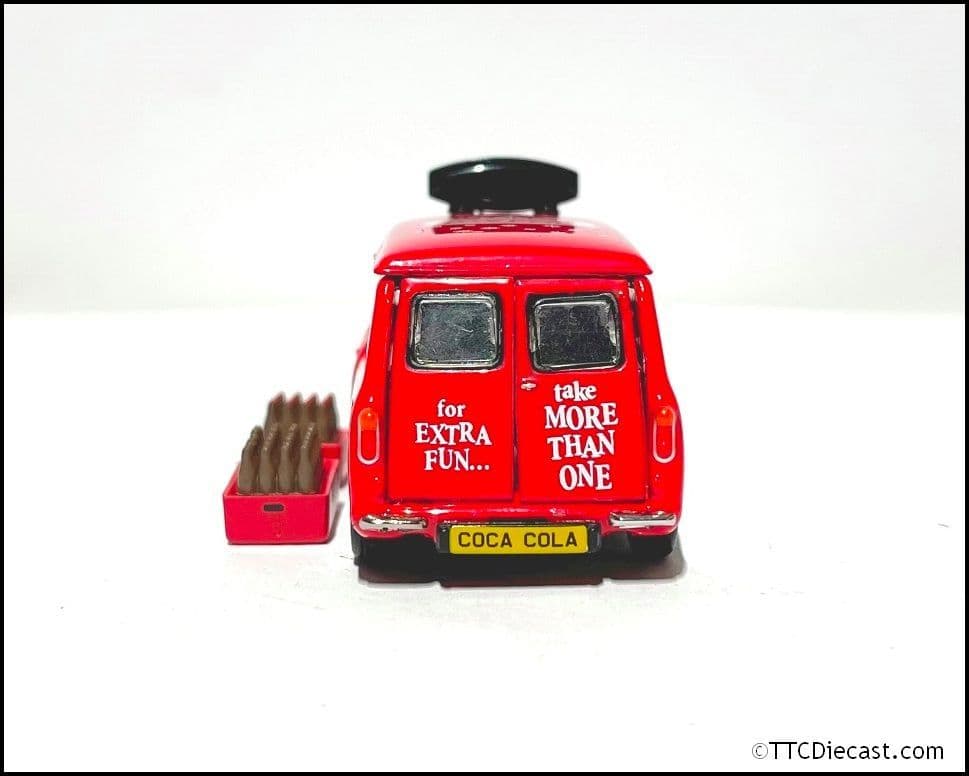 Tiny COKE030 Mini Cooper Coca-Cola w/Bottle Crates 1:50 Scale - LAST FEW