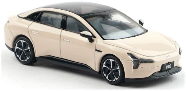 Tiny T1125 Xpeng Mona MO3 Cream Xcartoys  1:64 Scale *PRE ORDER £19.94*