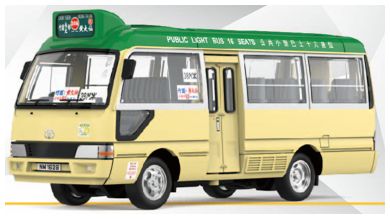 Tiny 66299 Toyota Coaster Green Mini Bus (NM1628),  1:76 Scale