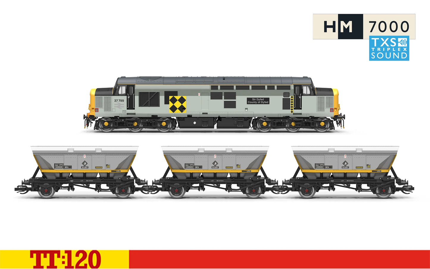 Hornby TT1008TXSM Coalfield Freight Train Set - DCC Sound Fitted TT120 Gauge *PRE ORDER £224.99*