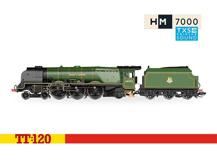 Hornby TT3011TXSM BR Princess Coronation 4-6-2 46232 Duchess of Montrose - Sound Fitted - Era 4, TT120 Gauge