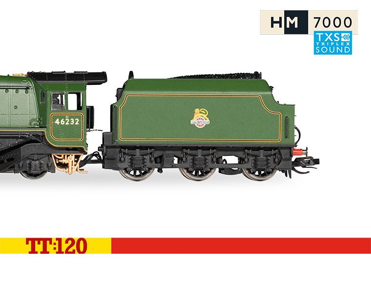 Hornby TT3011TXSM BR Princess Coronation 4-6-2 46232 Duchess of Montrose - Sound Fitted - Era 4, TT120 Gauge