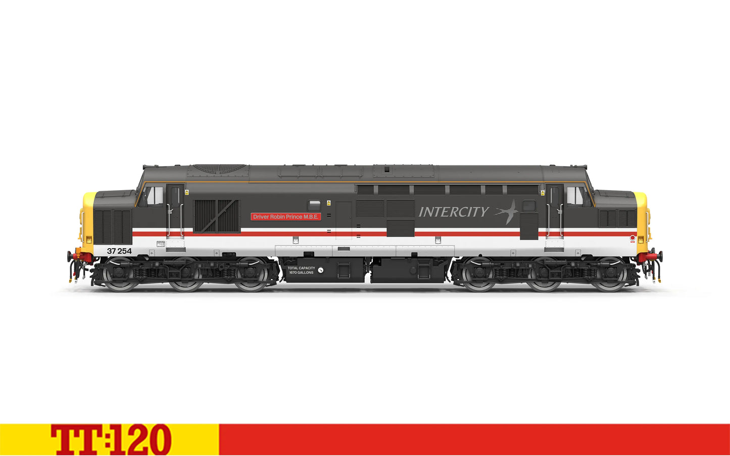 Hornby TT3045M BR Intercity Class 37 Driver Robin Prince M.B.E. 37254 TT120 Gauge *PRE ORDER £143.99*