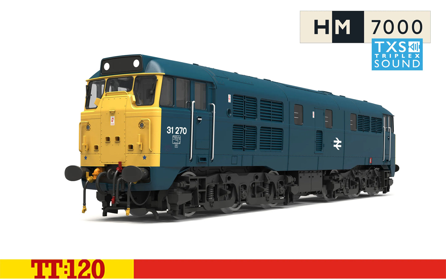 Hornby TT3072TXSM BR Class 31 31270 Sound Fitted TT120 Gauge *PRE ORDER £206.99*