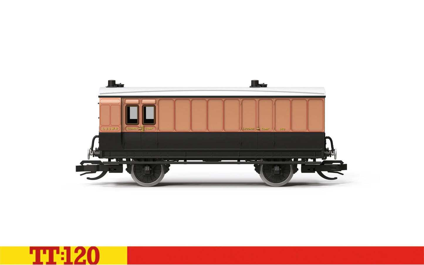 Hornby TT4081 LSWR 4 Wheel Coach 3rd Class Passenger Brake 140 TT120 Gauge *PRE ORDER £31.49*
