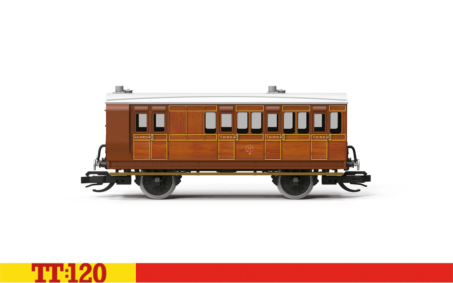 Hornby TT4084 IOW 4 Wheel Brake 3rd class coach - 12 TT120 Gauge *PRE ORDER £31.49*
