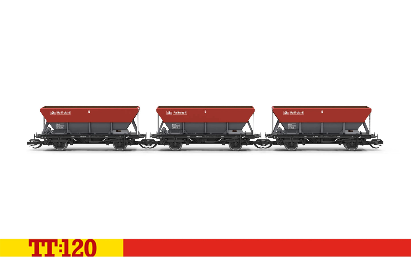 Hornby TT6076 Railfreight HEA Triple Pack TT120 Gauge *PRE ORDER £80.99*