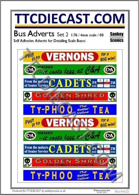 TTCDECALSSET2 - BUS DECAL SET 2
