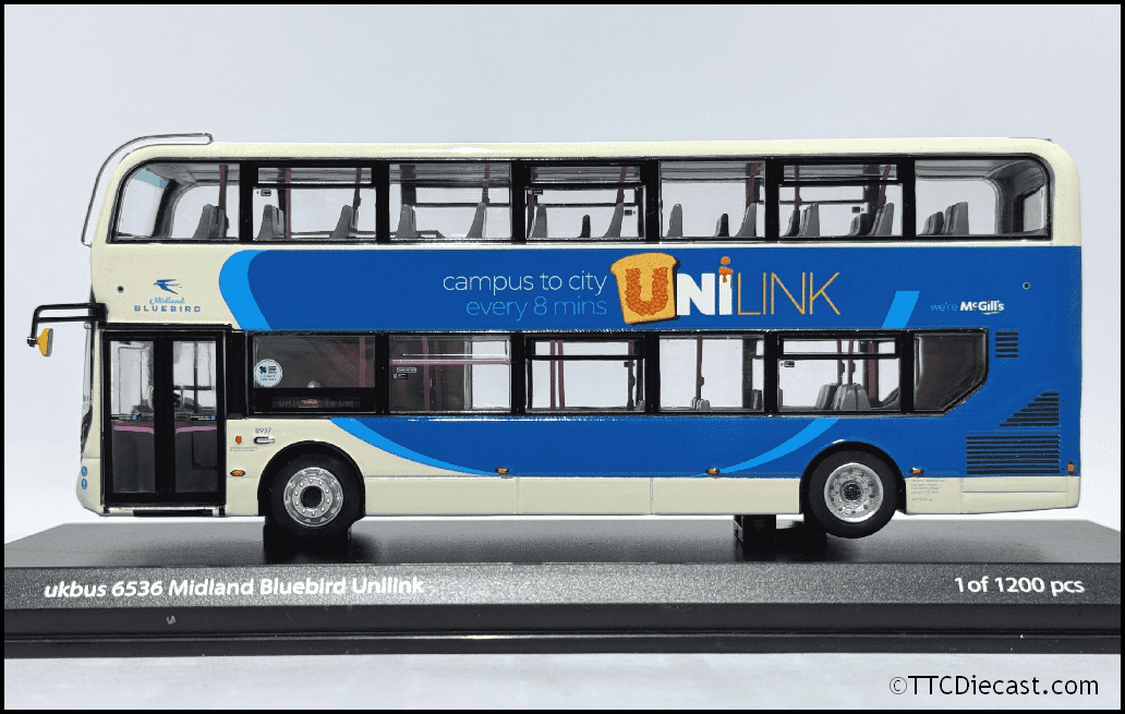 Northcord UKBUS6536 ADL E400MMC McGills Midland Bluebird Unilink (8937 SN65 CVL )