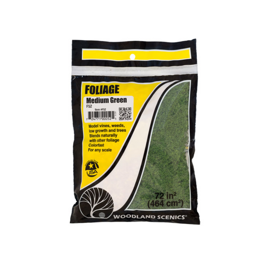 Woodland Scenics WF52 Medium Green Foliage