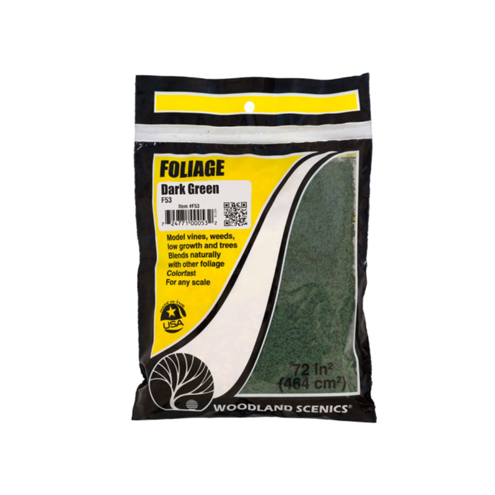 Woodland Scenics WF53 Dark Green Foliage