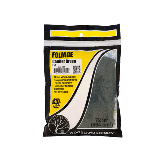 Woodland Scenics WF54 Conifer Green Foliage