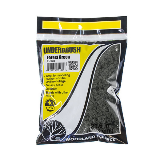 Woodland Scenics WFC138 Forest Green Underbrush (Bag)