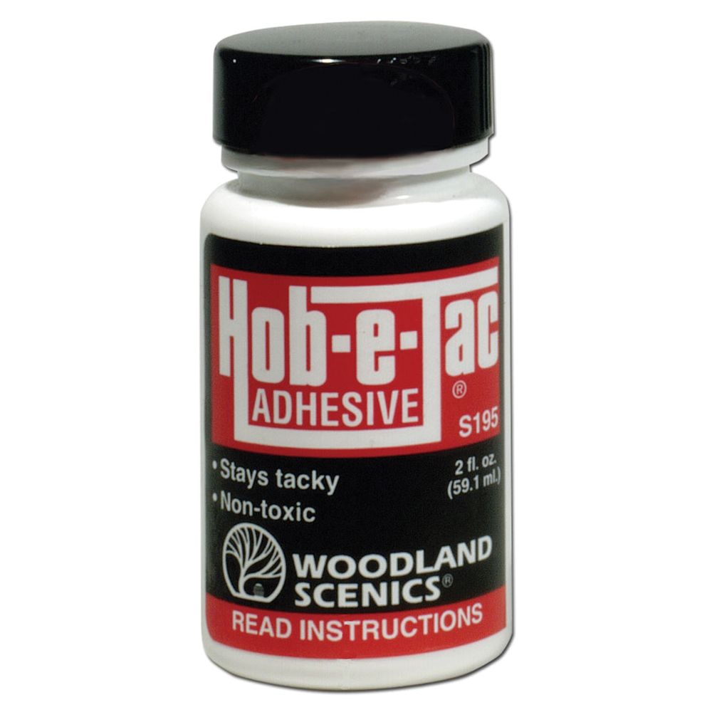 Woodland Scenics WS195 Hob-E-Tac Adhesive 2 Oz