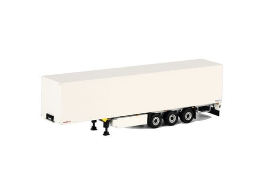 Wsi 03-1072 Box Trailer 3ax - White, 1/50 Scale