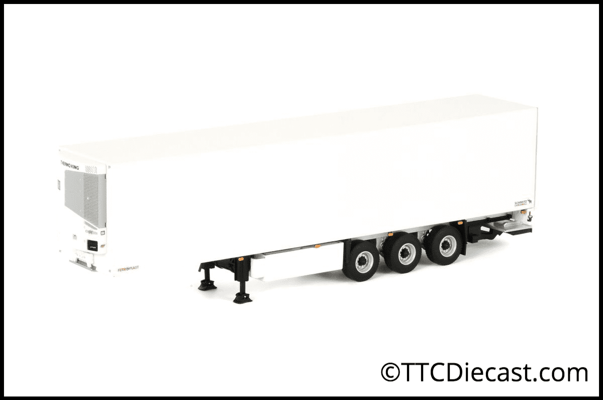 Wsi 03-1109 Refrigerated Trailer & Taillift - White - 1/50 Scale