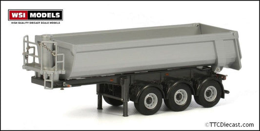 Wsi 03-2000 Halfpipe Trailer 3 Axle - Silver