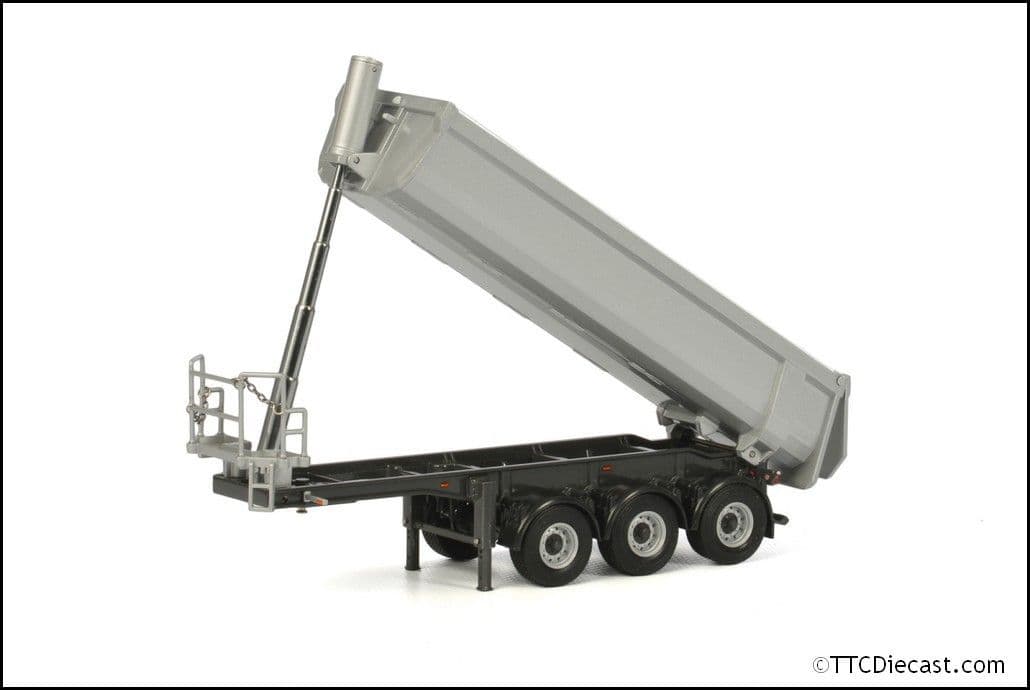 Wsi 03-2000 Halfpipe Trailer 3 Axle - Silver