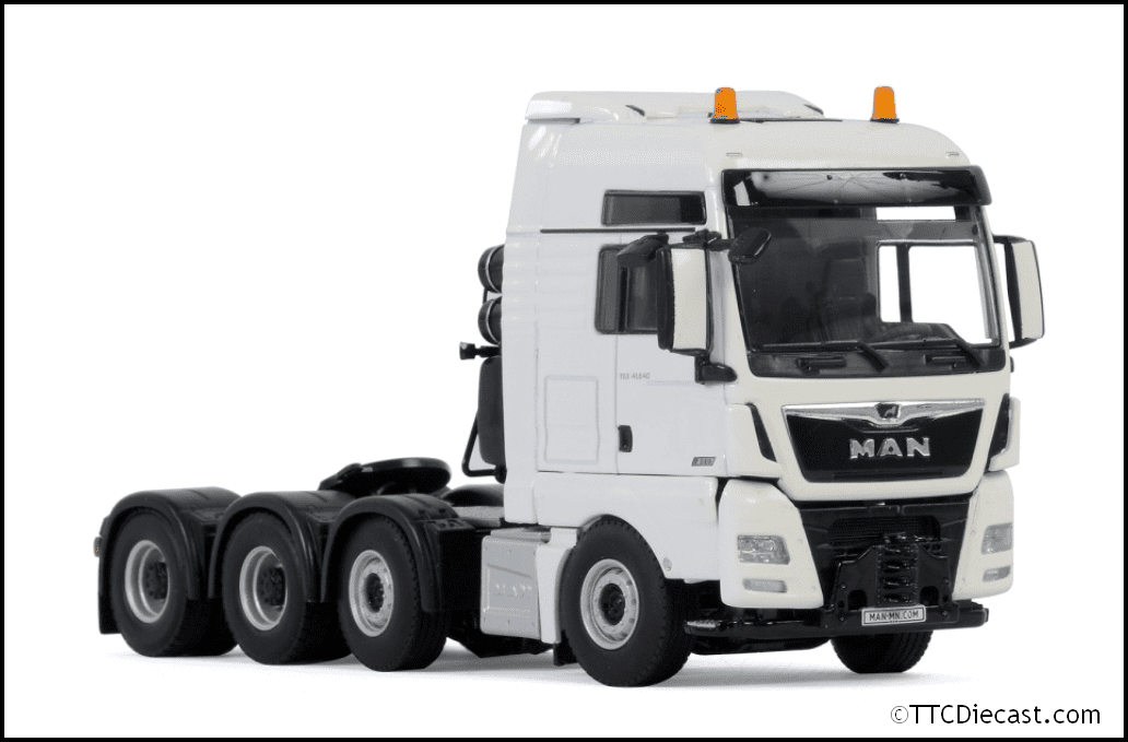 Wsi 03-2026 MAN TGX XXL Euro 6C (Facelift) 8 x 4 Tractor Unit, White, 1/50 Scale