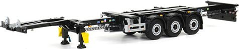 WSI 03-1010 Container Chassis Trailer - Black  1:50 Scale