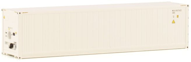 WSI 03-1010 Reefer Container 40ft White Line  1:50 Scale