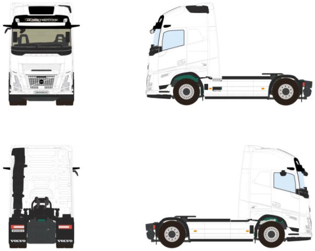 WSI 03-2057 Volvo FH Aero Globetrotter XL 4x2, 1:50 Scale