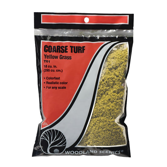 Woodland Scenics WT61 Yellow Grass Coarse Turf (Bag)