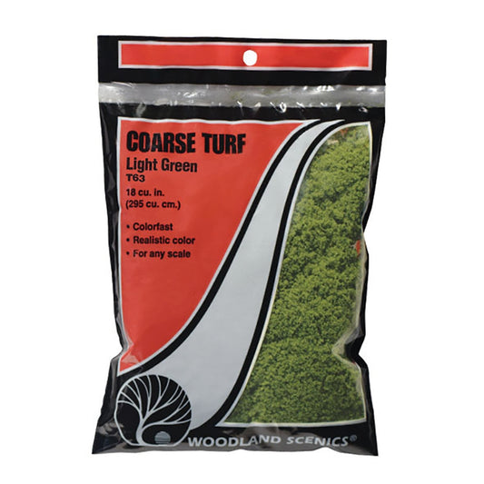 Woodland Scenics WT63 Light Green Coarse Turf (Bag)