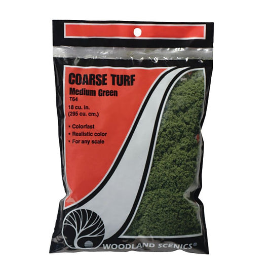 Woodland Scenics WT64 Medium Green Coarse Turf (Bag)