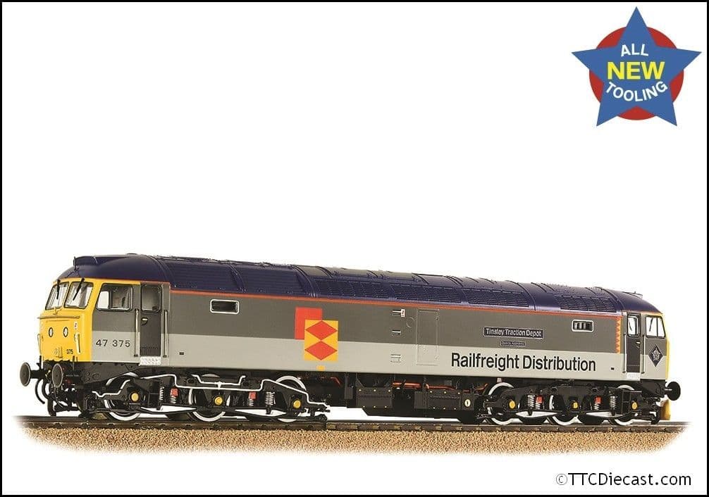 Bachmann 35-419 Class 47/3 47375 'Tinsley Traction Depot' BR RF Distribution, OO Gauge *LAST ONE**