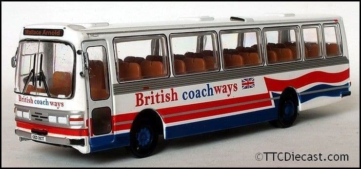 Base Toys B020 Leyland Leopard Duple - British Coachways / Wallace Arnold 1:76 Scale