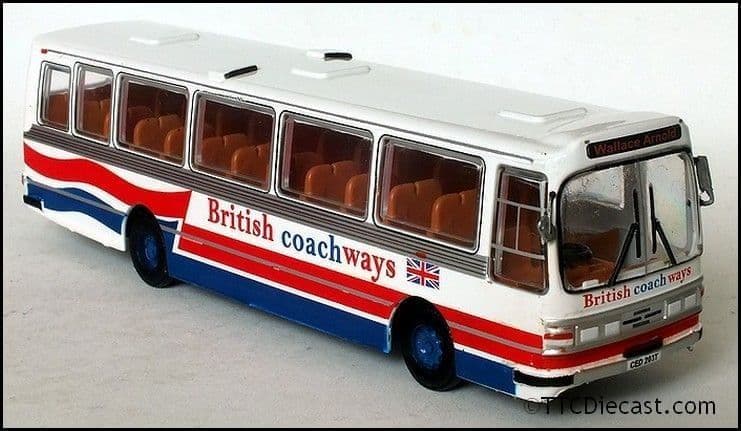 Base Toys B020 Leyland Leopard Duple - British Coachways / Wallace Arnold 1:76 Scale
