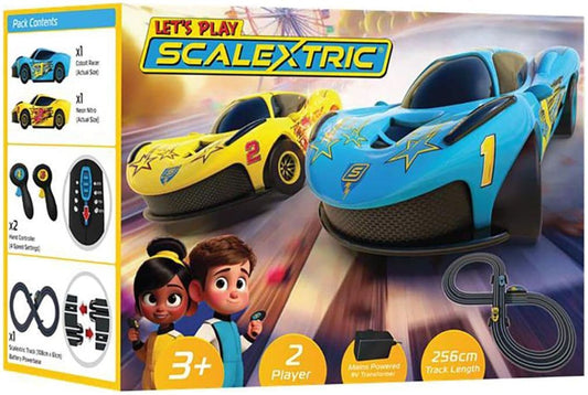 scalextric G1189M My First Scalextric Let's Play! Mains Powered Race Set