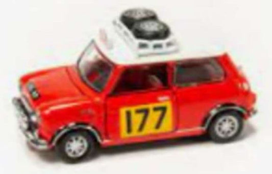Tiny ATC64010 CN15 Mini Cooper Rally China Red 1:50 Scale