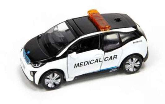 Tiny ATC64398 BMW i3 Medical Car White/Black 1:64 Scale