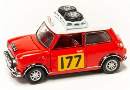 Tiny ATC64546 Mini Cooper MK 1 Rally #177 Red 1:50 Scale