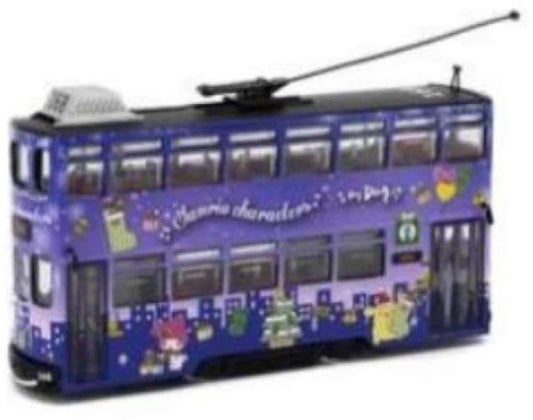 Tiny ATC76017 Tram Sanrio Characters Blue/Purple 1:76 Scale *PRE ORDER £62.99*