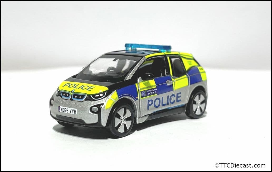 Tiny ATCUK64004 BMW I3 UK London Police Patrol Car 1:64 Scale